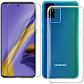 Miniatyrbild 1 av 4: Fodral + härdat glas för Samsung Galaxy A51 6,5", Fodral Silikon Transparent Mjuk TPU Fodral och 9H hårdhet Hållbar