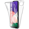 Miniatyrbild 1 av 3: Fodral för Samsung Galaxy A22 5G, helt främre + bakre hårt skydd, 360 graders skydd Touch-fodral