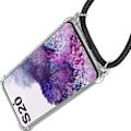 Miniatyrbild 3 av 4: Skydd - PROSHOP - Samsung Galaxy S20 - Mjuk - Rep-resistant - Halsbandssnodd Svart Transparent-svart