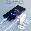 Miniatyrbild 2 av 4: Laddare 67W Ultra Snabb - BOOLING - USB-C 6A - Kompatibel med Xiaomi och Redmi - Optimal skydd Vit