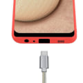 Miniatyrbild 4 av 4: Flexibelt fodral - Toproduits® - Galaxy A02S - Röd silikon - Stötabsorberande skydd - Inkluderad stylet Röd