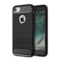 Miniatyrbild 1 av 4: iPhone 8 (4,7") Fodral Kolfiber Resilient TPU Skyddsfodral För iPhone 8 - Svart