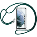 Miniatyrbild 1 av 4: Skyddsfodral - PROSHOP - Samsung Galaxy S21 Plus - Mjuk - Transparent - Nattgrön - Stötabsorberande Transparent-midnattsgrön