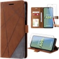 Miniatyrbild 1 av 4: Skyddsfodral för Samsung Galaxy A05s - BOOLING - Brun - Halvstyv - Syntetläder - Lock kastanj
