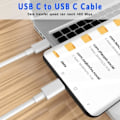 Miniatyrbild 3 av 4: USB-C-kabel - Samsung - Galaxy A05 A05s A15 A25 A35 A55 - 1 Meter - Snabbladdning - Vit Vit