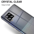 Miniatyrbild 4 av 4: Skyddande Fodral för Samsung M32 - PROSHOP - Mjukt - Transparent - Stöt-resistant - 2 Härdat Glas Transparent