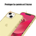 Miniatyrbild 4 av 4: Gul mjuk skyddskal - BOOLING - För iPhone 14 - Repåfresistent, stötabsorberande, halkfri - Transparent Gul