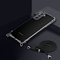 Miniatyrbild 4 av 4: Coque Bandoulère För Samsung S21 Plus - PROSHOP - Flexibel - Transparent-Grön - Rep-skyddande Stöt-skyddande Transparent-Grön