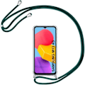 Miniatyrbild 1 av 4: Mjukt stötsäkert skyddsfodral för Samsung Galaxy M13 - BOOLING - Transparent-midnattsgrön - Modernt - Blandat Transparent-midnattsgrön