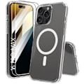 Miniatyrbild 1 av 4: Skyddsskal - BOOLING - iPhone 16 Pro Max - Transparent - Mjukt - Inbyggd magnet Transparent