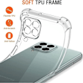 Miniatyrbild 4 av 4: Transparent fodral för Samsung M33 5G - BOOLING - Stötsäkert silikonskydd + 2 härdade glasögon Transparent