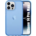 Miniatyrbild 1 av 4: Skyddsfodral till iPhone 14 Pro Max - BOOLING - Mjuk - Halvtransparent - Stötsäker - Blå Blå