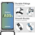 Miniatyrbild 3 av 4: Skyddsfodral - BOOLING - Samsung Galaxy A05s - Slim - Stötsäker - Transparent Klar, lila