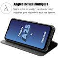 Miniatyrbild 2 av 4: Skyddsfodral - Samsung - Galaxy A25 5G - Syntetiskt läder - Stötsäkert - Korthållare Svart