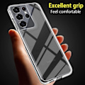 Miniatyrbild 3 av 4: Skyddshölje - BOOLING - Samsung Galaxy S21 Ultra 5G - Flexibelt - Transparent - 360 grader Transparent