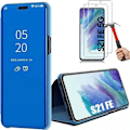 Miniatyrbild 1 av 4: Skyddsfodral - BOOLING - för Samsung S21 FE - Spegeleffekt - Stötabsorberande skydd - Blå Blå