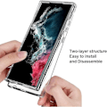 Miniatyrbild 4 av 4: Helt fodral till Samsung Galaxy S24 Ultra - Stötsäkert Transparent skydd Anti-Scratch (ej för Galaxy S24)