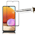 Miniatyrbild 3 av 4: VCOMP® för Samsung Galaxy A32- A32 4G 6,4": förpackning - 2-pack helfärgsskärm härdat glas skärmskydd - SVART SVART