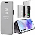 Miniatyrbild 1 av 4: Skyddsfodral - BOOLING - Samsung Galaxy A55 5G - Silver - 360° Skydd - Smart Flip Case Silver