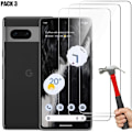 Miniatyrbild 1 av 4: [3 delar] Härdat glas för Google Pixel 7, 9H Clear Screen Protector Transparent