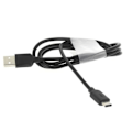 Miniatyrbild 1 av 2: USB Typ C svart synkro- och laddningskabel för WILEYFOX Swift 2 Svart