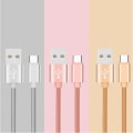 Miniatyrbild 1 av 4: Typ C flätad kabel för Huawei Nexus 6P USB-laddare 1 m vändbar nylonsynkroniseringskontakt (GULD)
