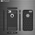Miniatyrbild 4 av 4: iPhone 8 (4,7") Fodral Kolfiber Resilient TPU Skyddsfodral För iPhone 8 - Svart