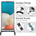 Miniatyrbild 4 av 4: Mobilskal - Samsung - M52 5G - Flexibel - Repellerande - Transparent med justerbar snodd Transparent-midnattsgrön