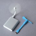 Miniatyrbild 3 av 4: USB-fläkt - YIOU - Mini Flexibla Fläkt - 22 dB - Silikonblad - 14 cm Lång Blå