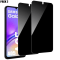 Miniatyrbild 1 av 4: 2 Anti-Spy härdade glasögon för Samsung Galaxy A05 Stötsäkert skydd Svart