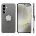 Miniatyrbild 4 av 4: Coque för Samsung Galaxy A06, med Silverringen Roterbar 360 Grader - BOOLING Transparent