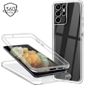 Miniatyrbild 1 av 4: Skyddshölje - BOOLING - Samsung Galaxy S21 Ultra 5G - Flexibelt - Transparent - 360 grader Transparent