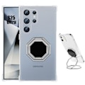 Miniatyrbild 1 av 4: Coque för Samsung Galaxy S25 Ultra, Skydd med Justerbart Oktogonalt Stöd - BOOLING® Transparent