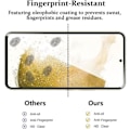 Miniatyrbild 4 av 4: Härdade glasögon för Samsung S22 - PROSHOP - Set med 4 - 3D-skydd - 9H Resistance - Transparent Transparent med svart kant