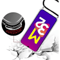 Miniatyrbild 3 av 4: Skyddande Skal - PROSHOP - Samsung Galaxy M32/A22 4G - Mjuk - Transparent-Svart - Mikropunkt Transparent-svart