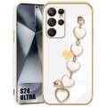 Miniatyrbild 1 av 4: Coque - Samsung - Galaxy S24 Ultra - Vit lyx - Anti-rep - Ultra tunn - Stöttålig Vit