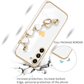 Miniatyrbild 2 av 4: Armbandsfodral för Samsung Galaxy A35 5G, Vit, Stötsäkert TPU-skydd Love Pattern Vit