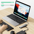 Miniatyrbild 3 av 4: 4K USB-C till HDMI-adapter med USB 3.0-port, 100W PD, LED-knappindikator, 6 i 1 Adapter Hub för MacBook Air-Pro iMac
