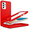 Miniatyrbild 1 av 4: 360 Fodral för Samsung A53 5G Röd - BOOLING - Hybrid Anti-Scratch Fullt skydd Röd