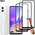 Miniatyrbild 1 av 4: Verres Trempés - BOOLING - Samsung Galaxy A05 - Lot de 3 - Skydd 9H - Repellerande Transparent med svart kant