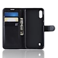 Miniatyrbild 2 av 4: Fodral Cover Coque För Samsung Galaxy M10/A10 Black Wallet PU Läder Flip Fodral Cover svart