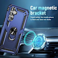 Miniatyrbild 3 av 4: Fodral till Samsung Galaxy S24 Plus (S24+) Förstärkt skydd Stötsäkert Anti-Scratch - Marinblå