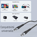 Miniatyrbild 4 av 4: USB-C till USB-C-kabel 60W Snabbladdning för Samsung Galaxy A16 A15 A14 A13 A25 A35 A55 A53 A05s A36 - Svart 1M Svart