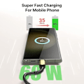 Miniatyrbild 2 av 4: Paket med 2 Snabb USB-C till USB-C Kabel 60W för Samsung Galaxy A36 A33 A34 A32 A56 A54 A53 A52 4G-5G A52s - Robust Nylon 1M Svart Svart