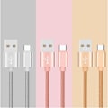 Miniatyrbild 1 av 4: Typ C flätad kabel för Huawei P9 USB-laddare 1m vändbar nylonsynkroniseringskontakt (GULD)