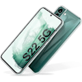 Miniatyrbild 4 av 4: Fodral för Samsung S22 (6,1") TPU Stötsäker helkropp Anti-fingeravtryck 360 graders skydd Transparent