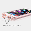 Miniatyrbild 4 av 4: TRANSPARENT STÖTDÄMPARE SILIKONFODRAL MED FÖRSTÄRKDA KANTER FÖR IPHONE 6/ IPHONE 6S TRANSPARENT