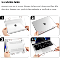 Miniatyrbild 6 av 6: Fodral för MacBook Pro 14 Tum M4 M3 M2 M1 Pro/Max 2024 2023 2021, Ultra Slim Lätt Hård Skydd Med Fjärilsdesign vit svart