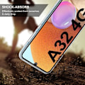 Miniatyrbild 2 av 4: Fodral för Samsung A32 4G (6,4") Transparent TPU helkropp 360 graders skydd Anti-Fingeravtryck Anti-Scratch
