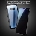 Miniatyrbild 3 av 4: Suritch Fodral för Samsung Galaxy S10e, Magnetisk Fodral, Anti Peeping Tom, Dubbelsidigt härdat glas Transparent Anti-Scratch Svart
